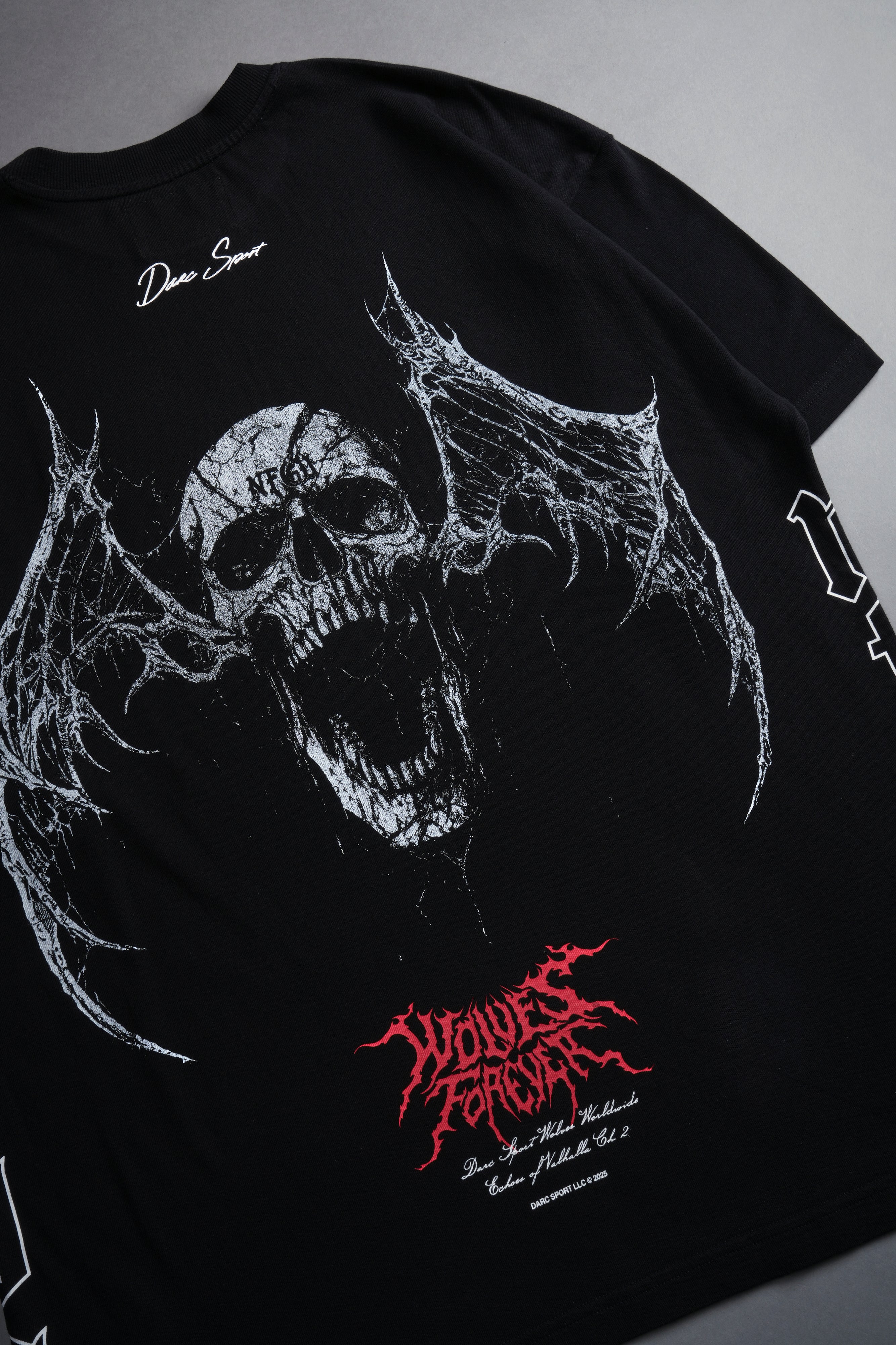 Darc Wings "Side By Side" Oversized Tee in Black