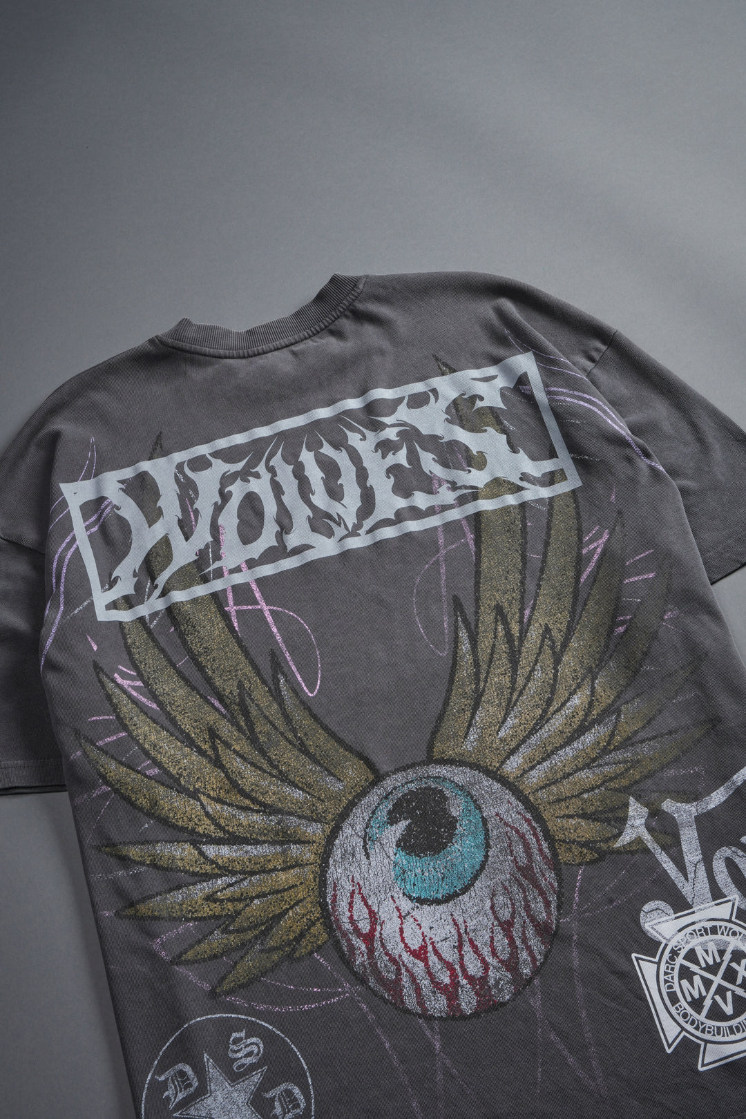 Darc Omen "Side-By-Side" Series Premium Tee in Slate Gray