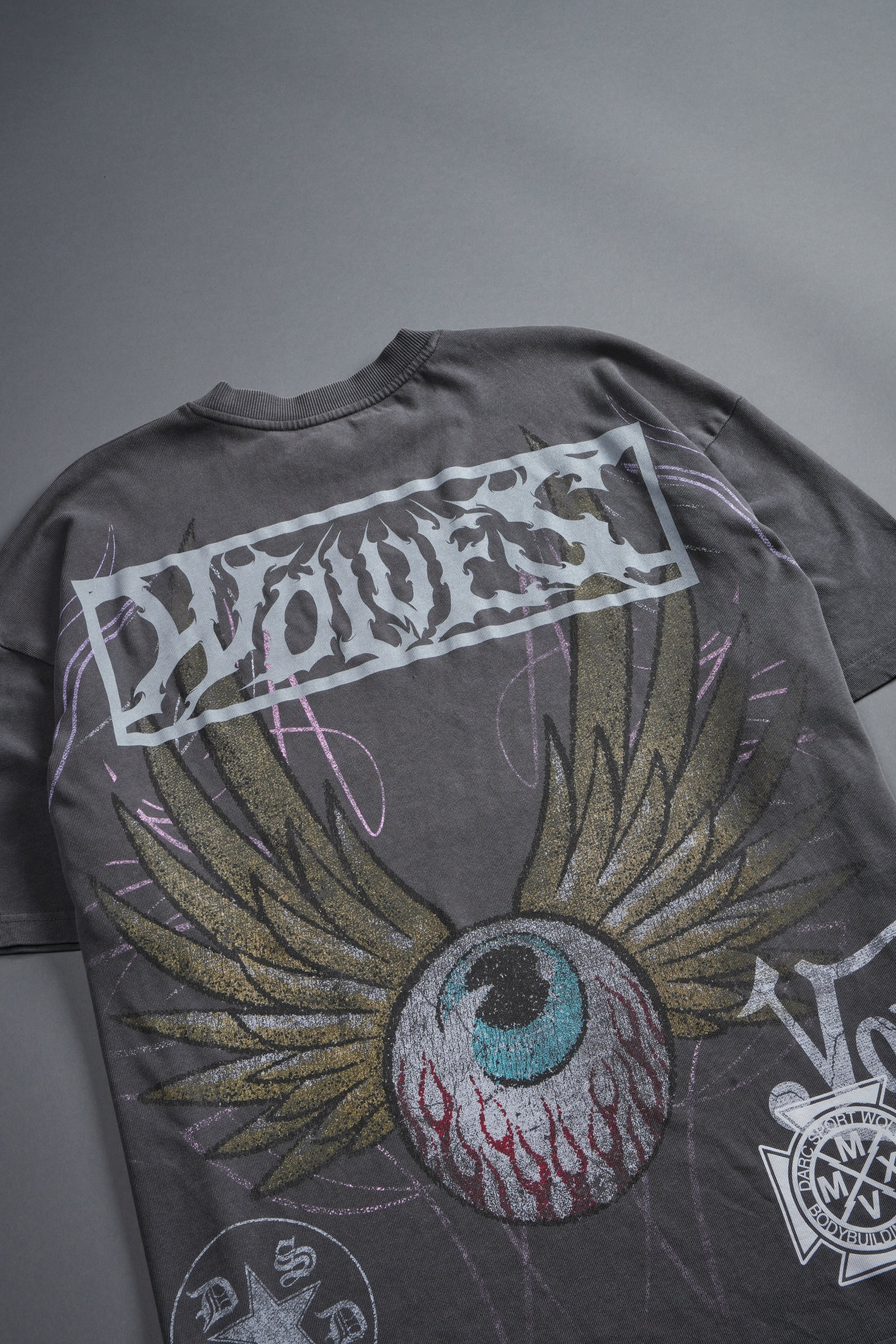 Darc Omen "Side-By-Side" Series Premium Tee in Slate Gray