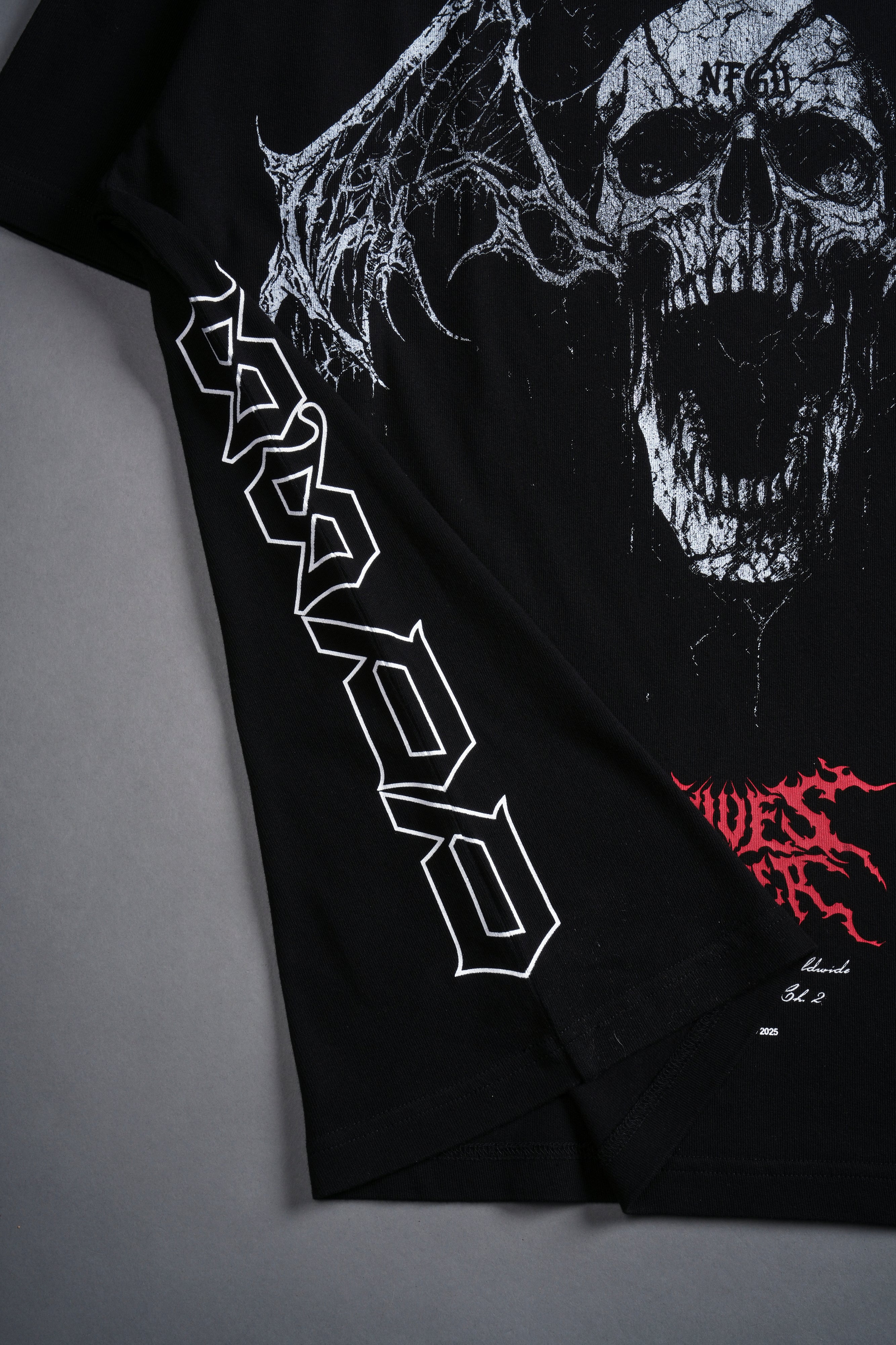 Darc Wings "Side By Side" Oversized Tee in Black