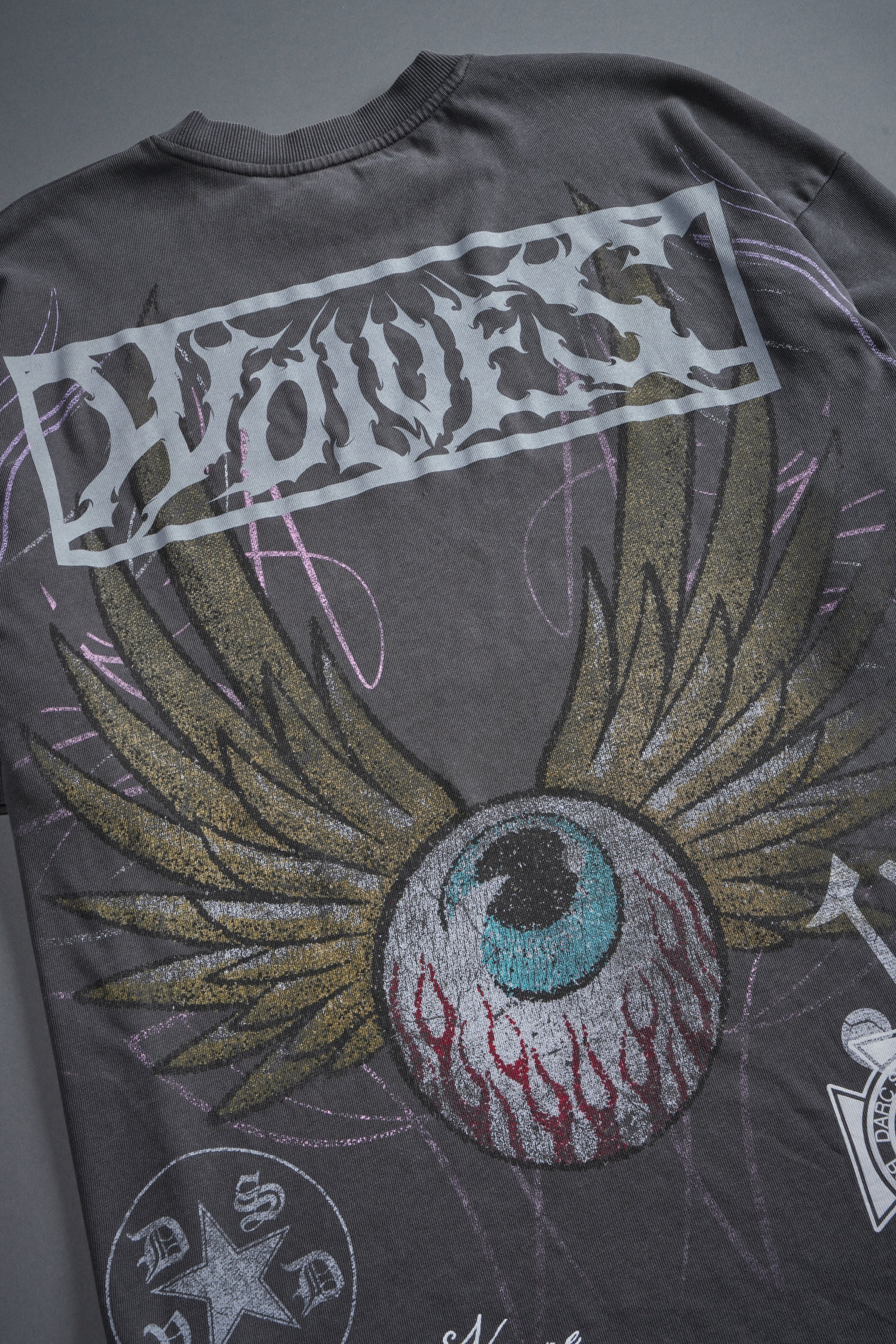 Darc Omen "Side-By-Side" Series Premium Tee in Slate Gray
