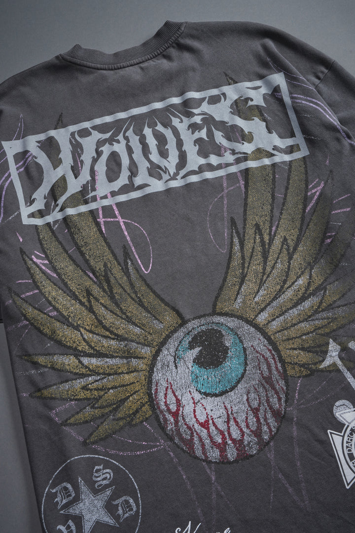 Darc Omen "Side-By-Side" Series Premium Tee in Slate Gray