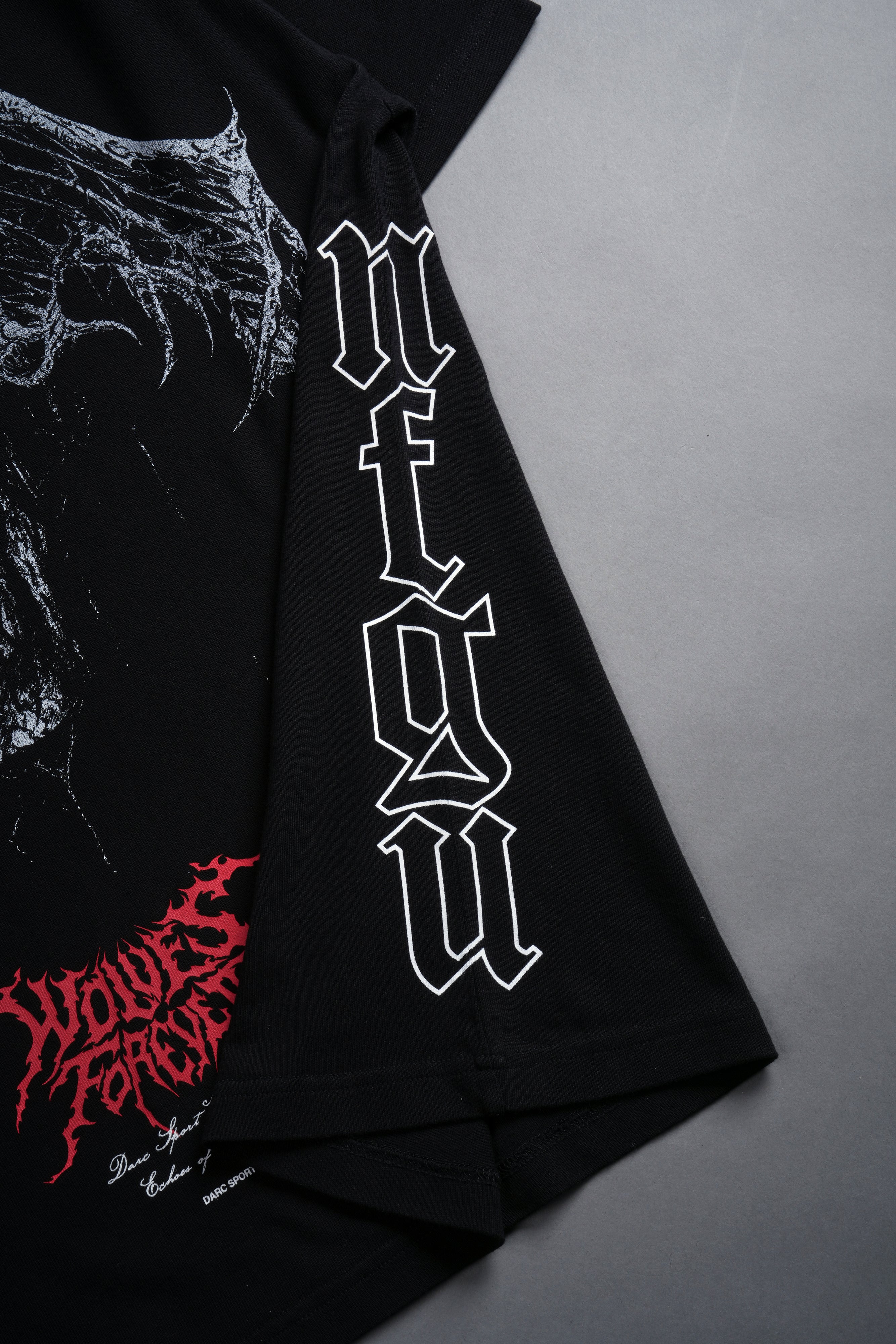 Darc Wings "Side By Side" Oversized Tee in Black