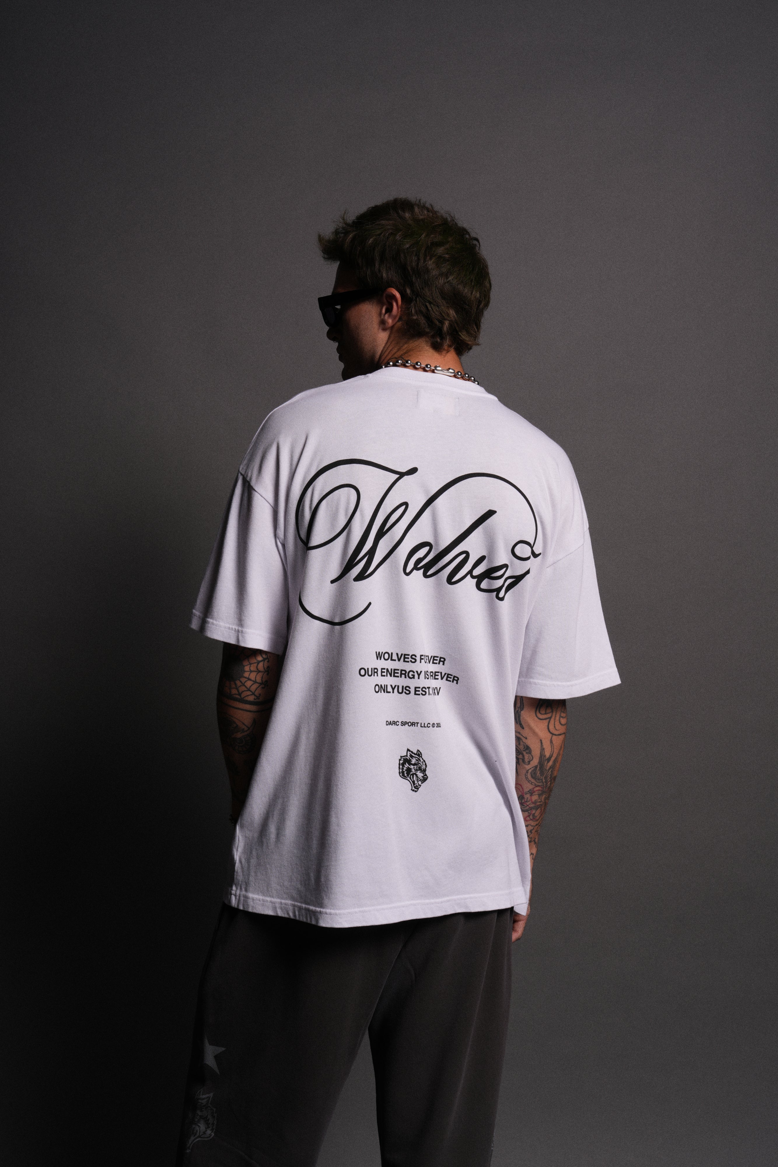 (1 Of 500) Feral "Premium" Oversized Tee in White