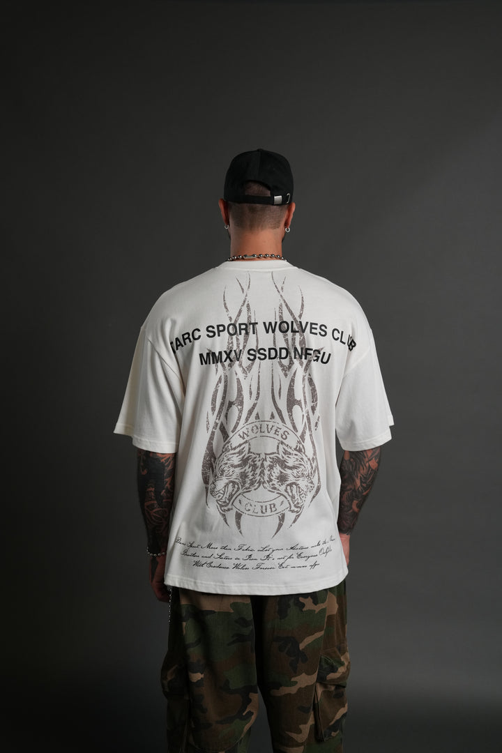 Finite Flame "Premium" Oversized Tee in Cream
