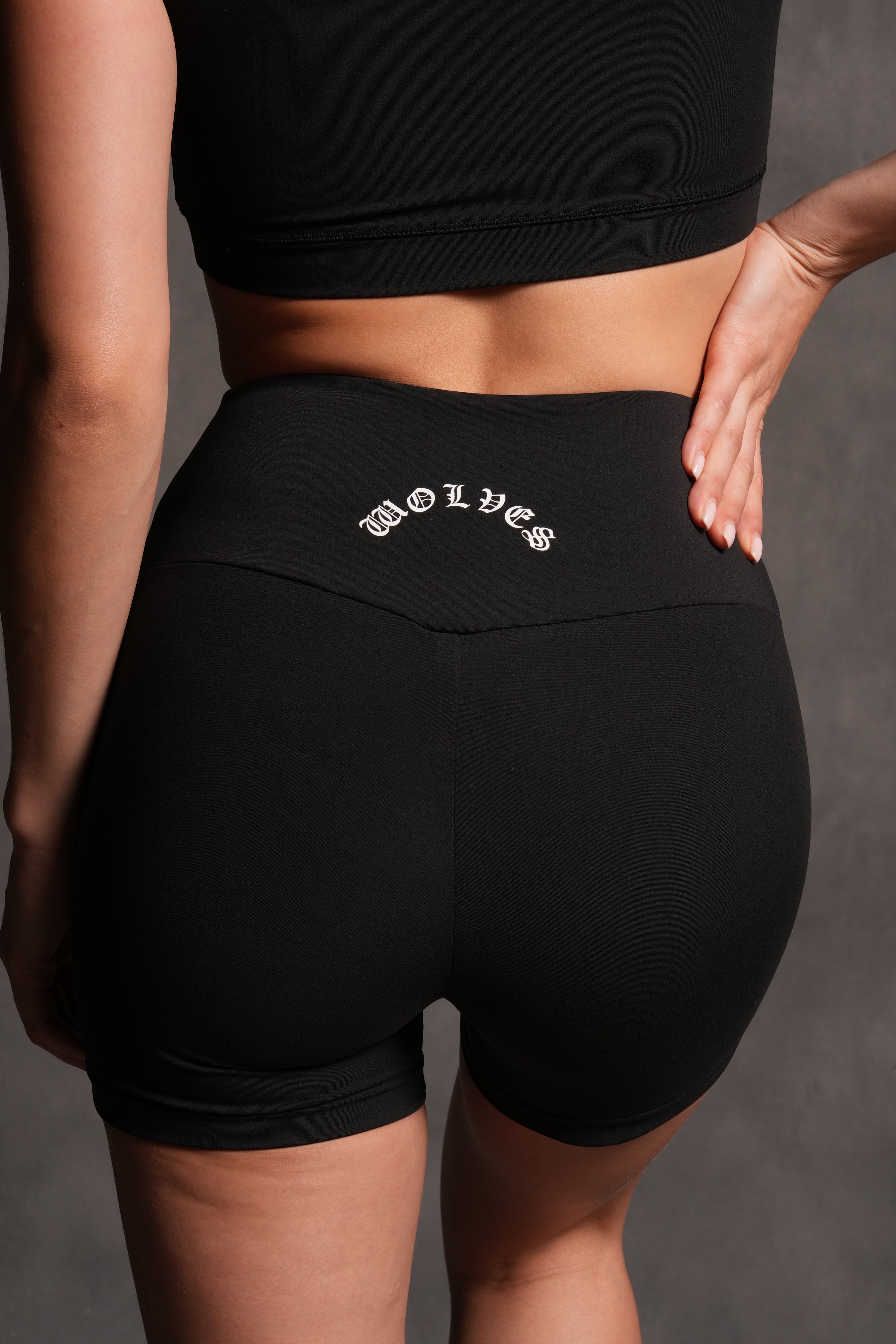 Dual Chopper "Energy" Beau Shorts in Black
