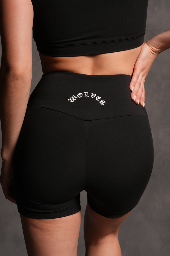 Dual Chopper "Energy" Beau Shorts in Black