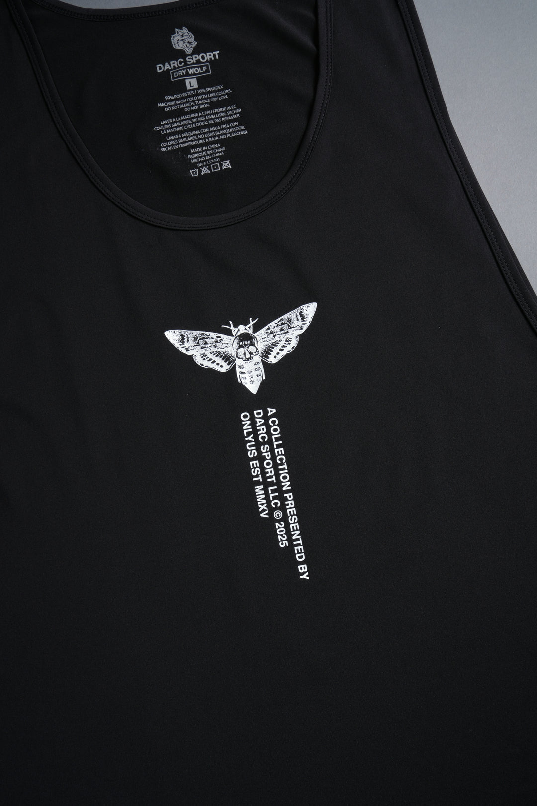 Moth From Above "Dry Wolf" (Drop) Tank in Black