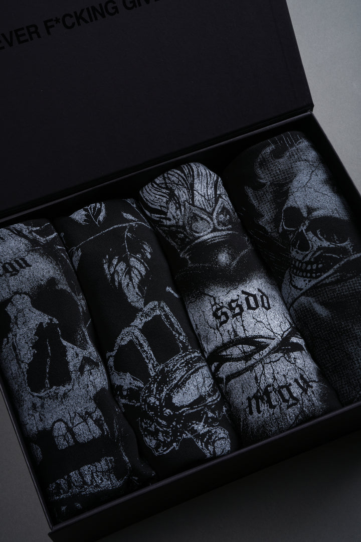 Corazón "Side-By-Side" Tee Box Set in Black