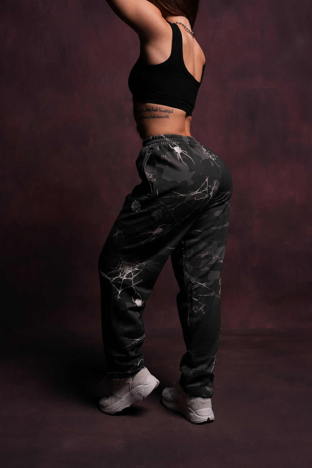 Iron Wolf She Kumite Sweat Pants in Spider Camo