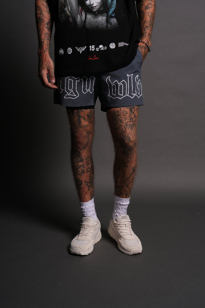 NFGU WLVS Compression Shorts in Darc Blue