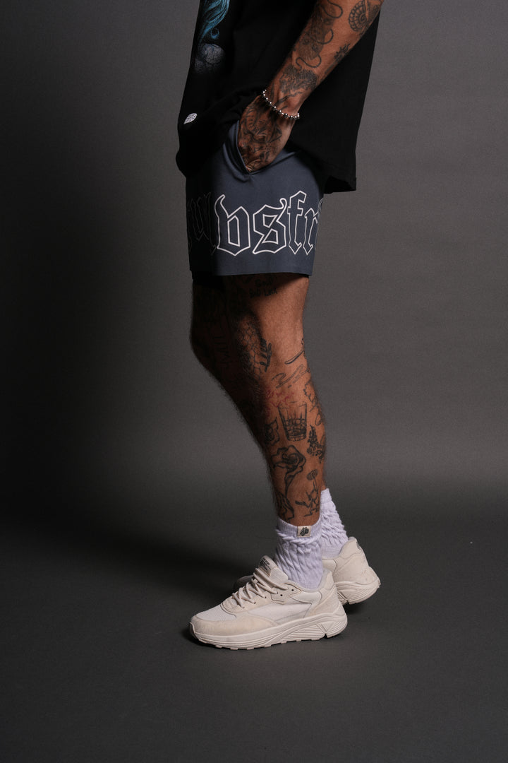 NFGU WLVS Compression Shorts in Darc Blue