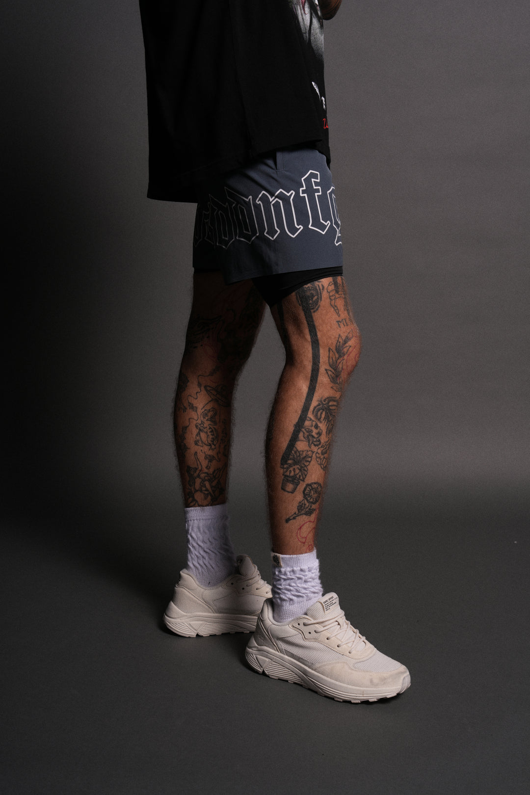 NFGU WLVS Compression Shorts in Darc Blue