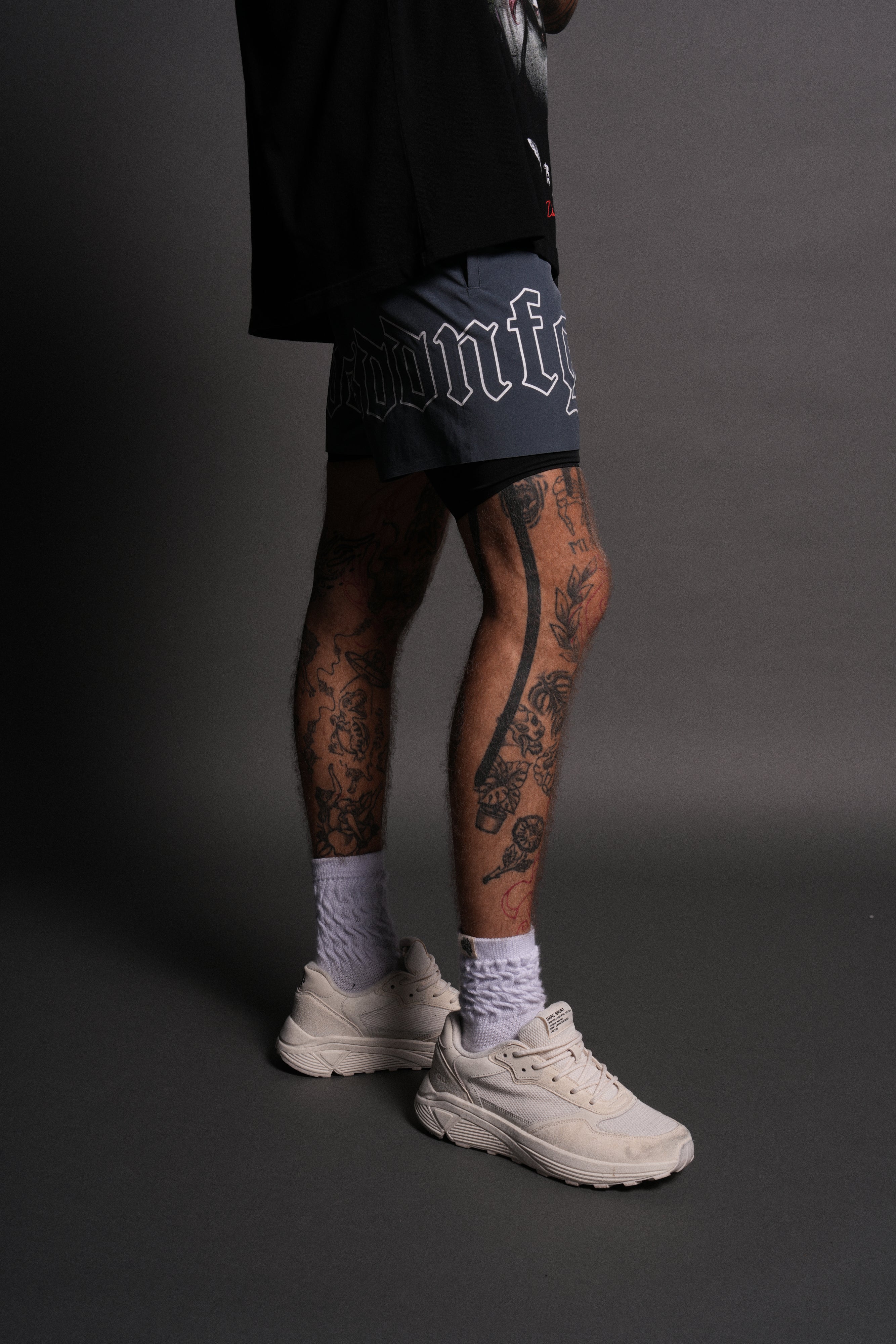 NFGU WLVS Compression Shorts in Darc Blue