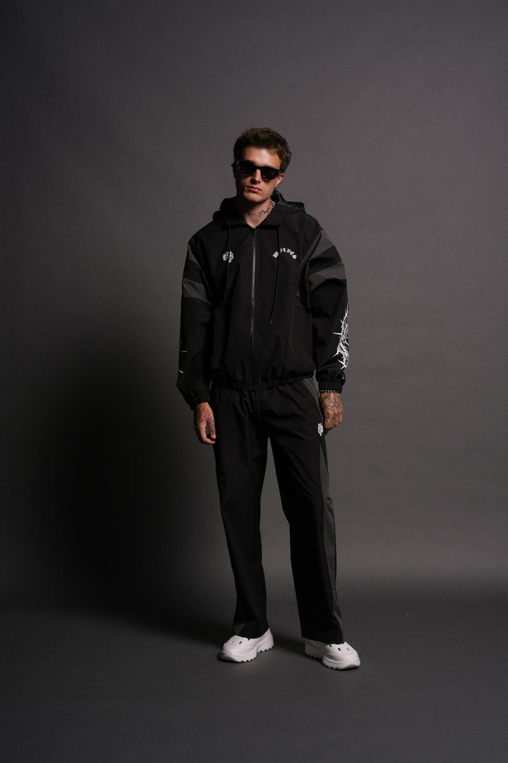 Thorns Brolic Unisex Track Jacket in Black/Wolf Gray
