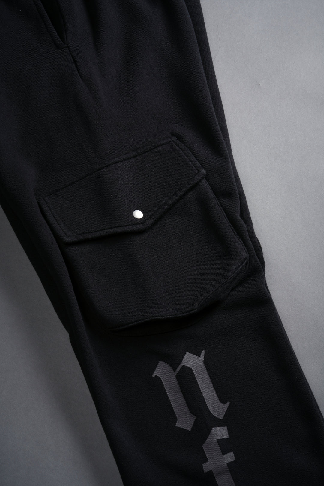 Our Mantra Bigelow Cargo Sweat Pants in Black