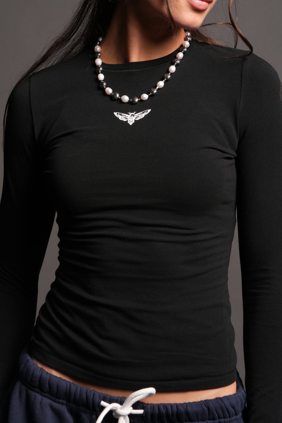 Wolves Forever Eden Ls Tee In Black