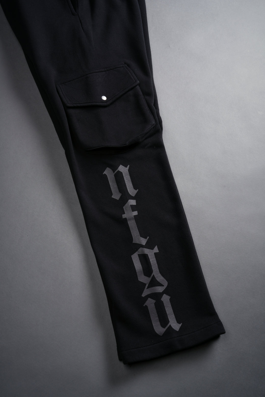 Our Mantra Bigelow Cargo Sweat Pants in Black