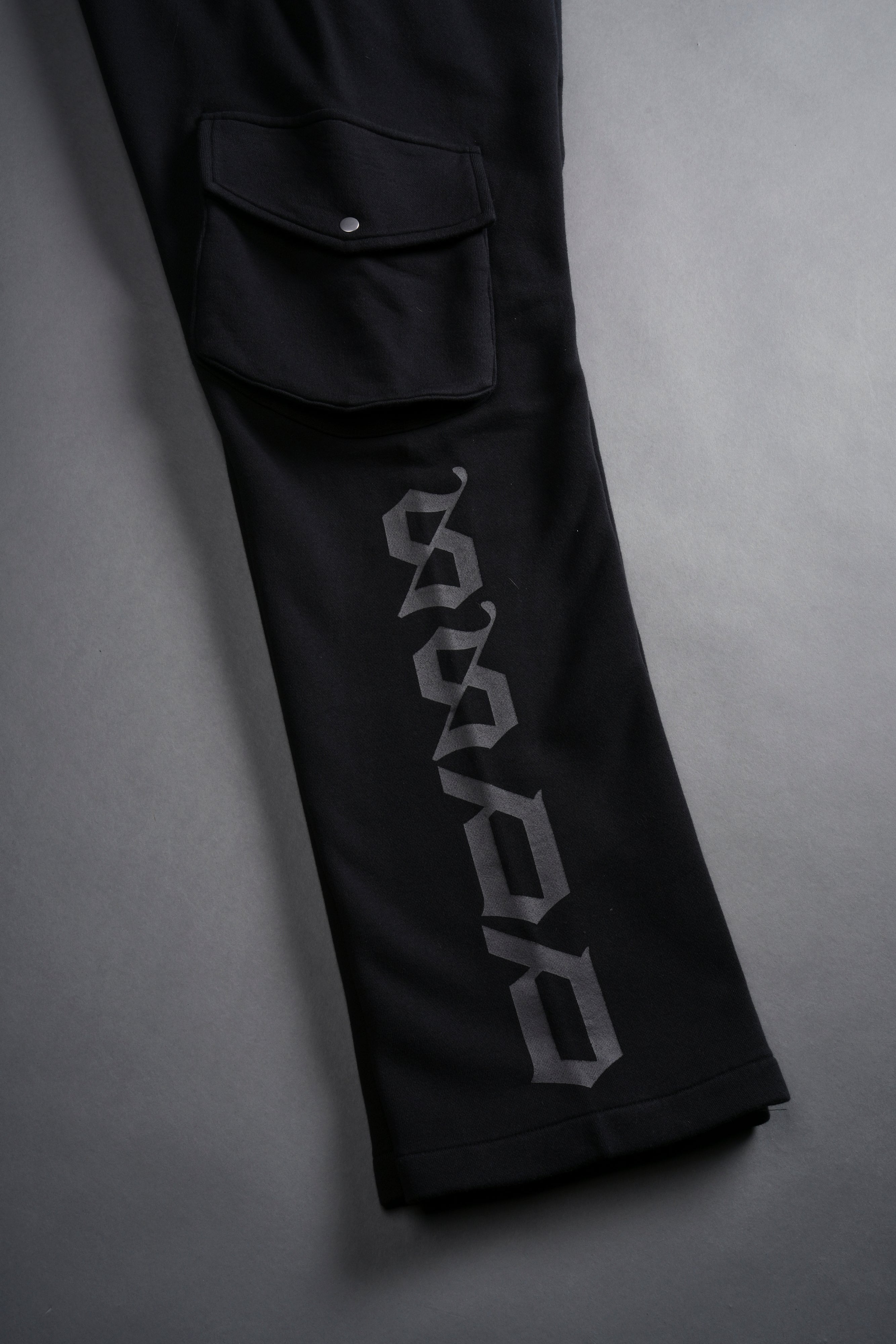 Our Mantra Bigelow Cargo Sweat Pants in Black