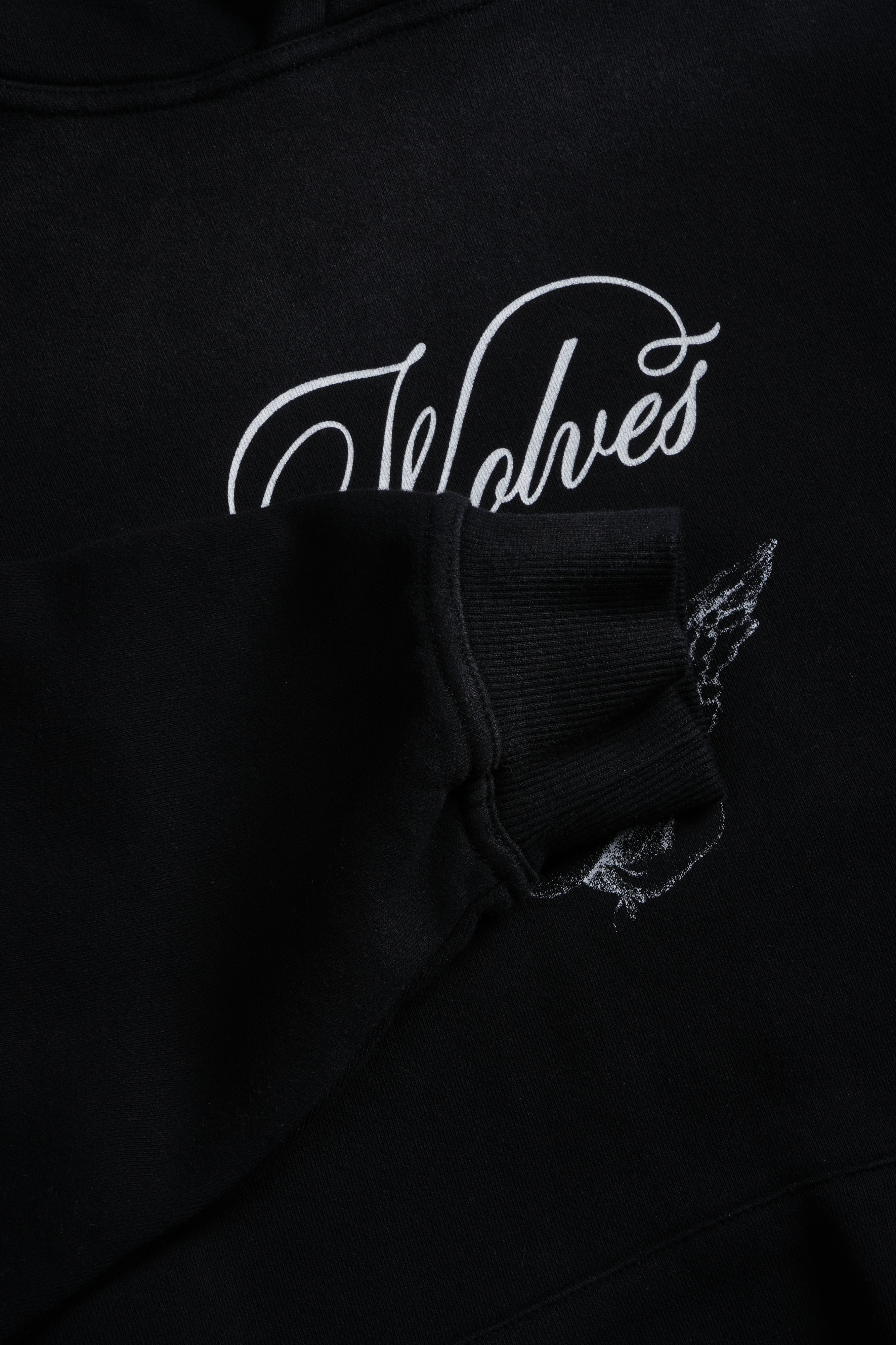 (1 OF 500) Divine Light "Pierce" Hoodie in Black Drift Wash