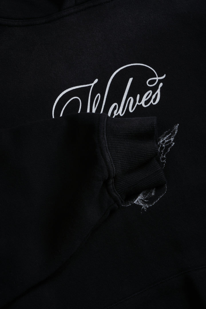 (1 OF 500) Divine Light "Pierce" Hoodie in Black Drift Wash