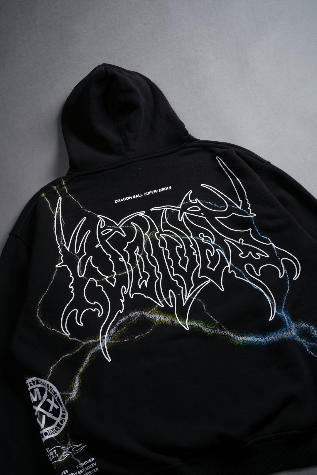 Super Saiyan Gogeta "Side-By-Side" Pierce Hoodie in Black