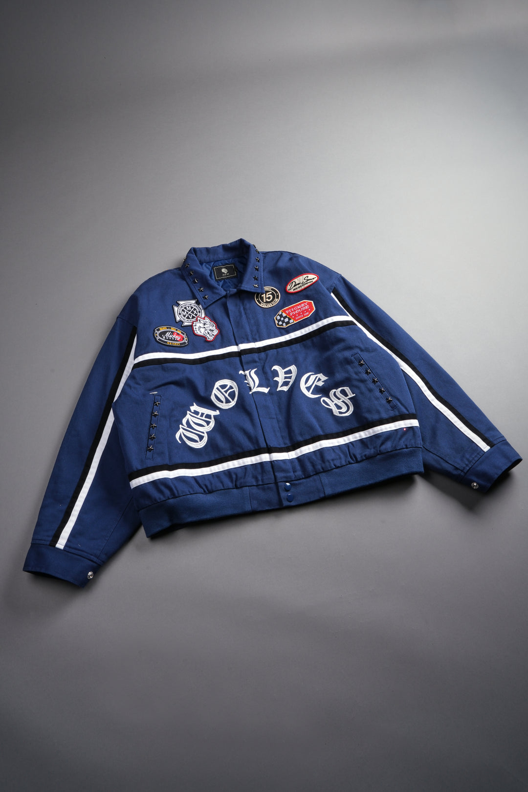 Mickey Frvr Big Moe Jacket in Navy