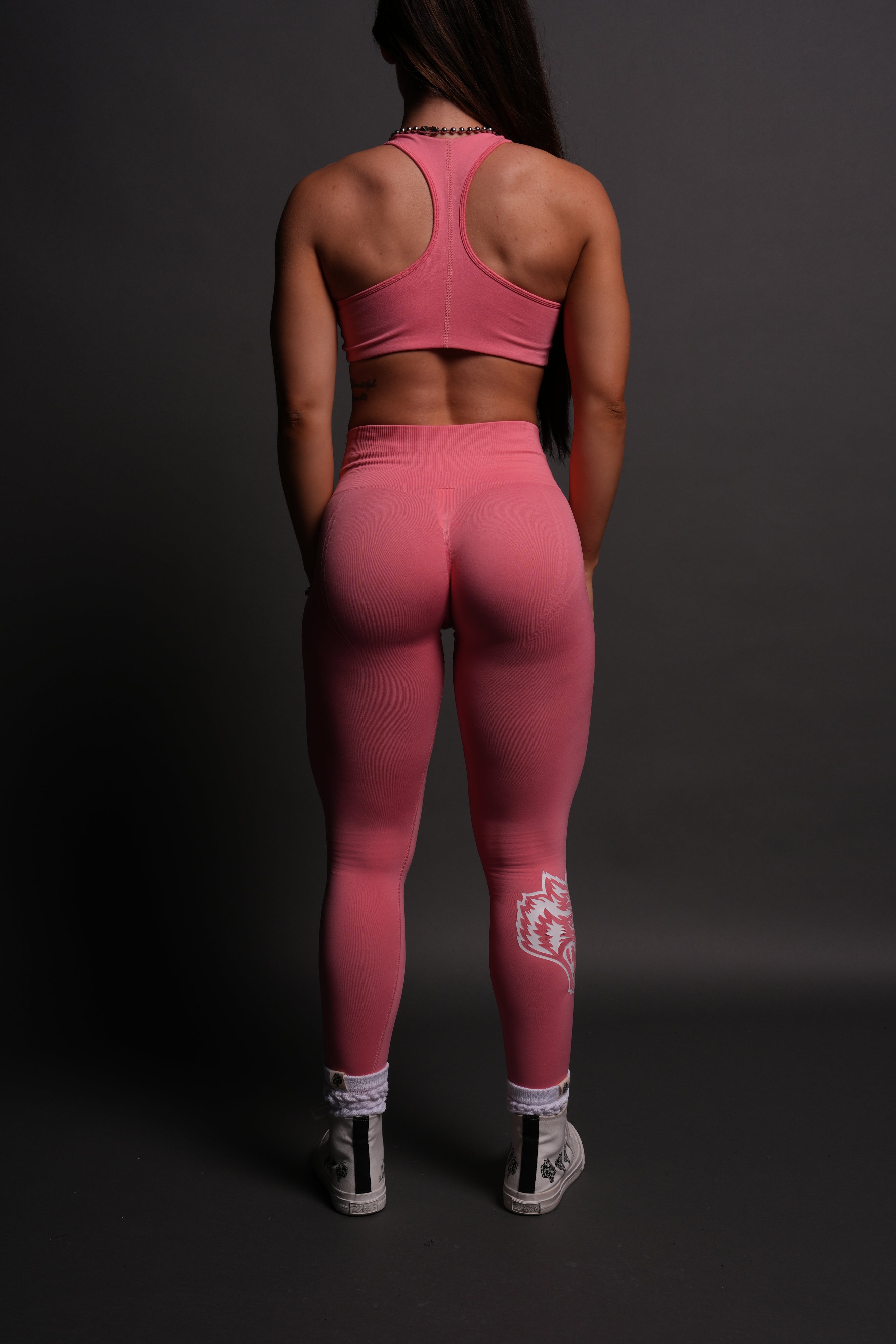 Chopper "Everson Seamless" Huxley Scrunch Leggings in Frosted Rose