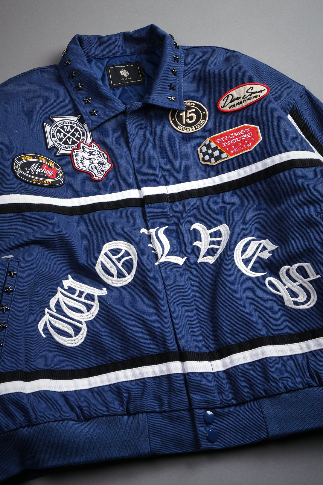 Mickey Frvr Big Moe Jacket in Navy