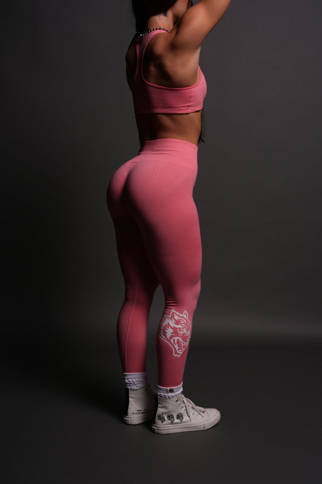 Chopper "Everson Seamless" Huxley Scrunch Leggings in Frosted Rose