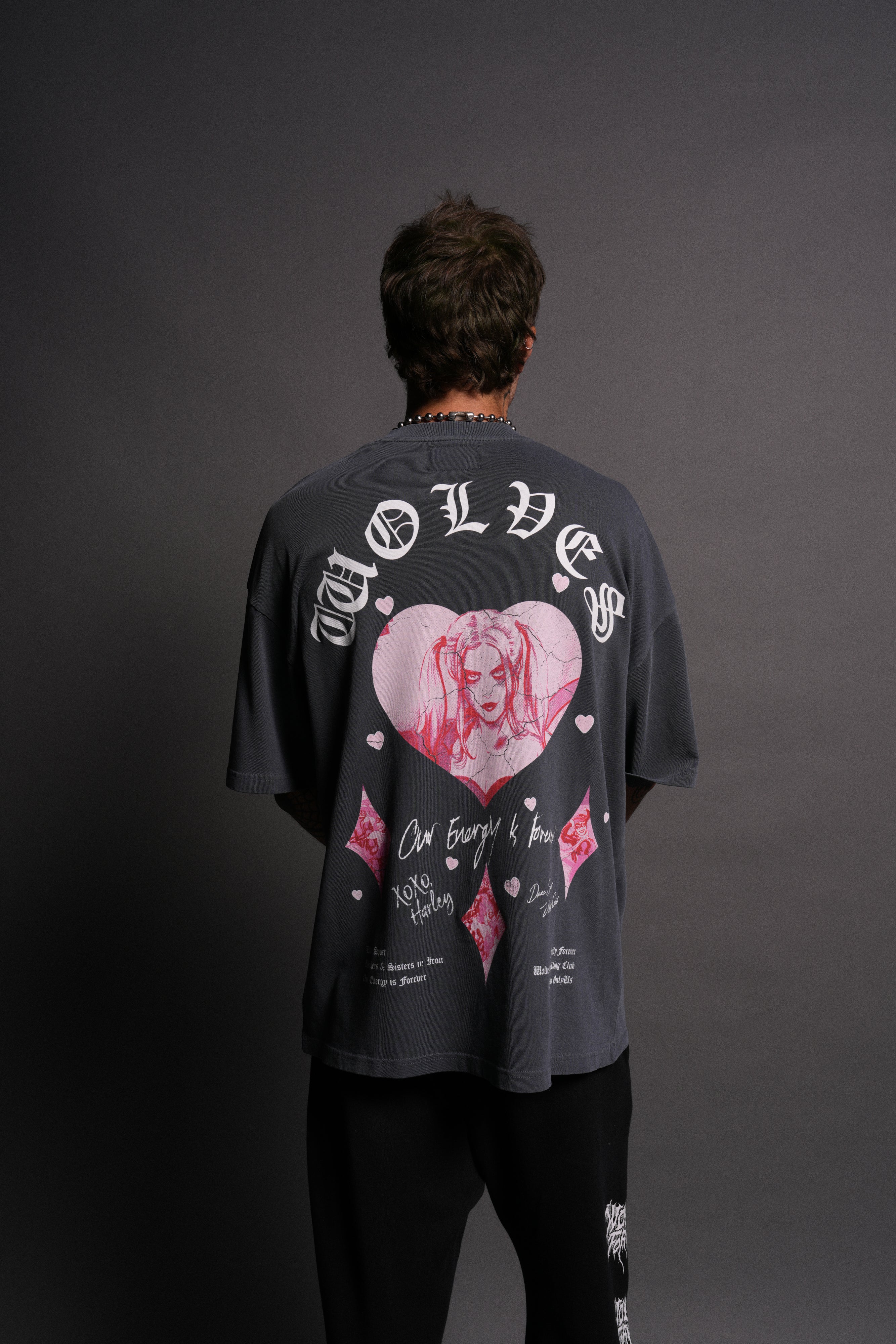 Her Energy "Premium" Oversized Tee in Darc Blue