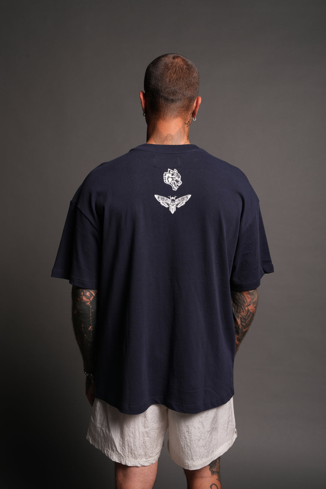 Reaper'S Calling Premium Oversized Tee In Navy
