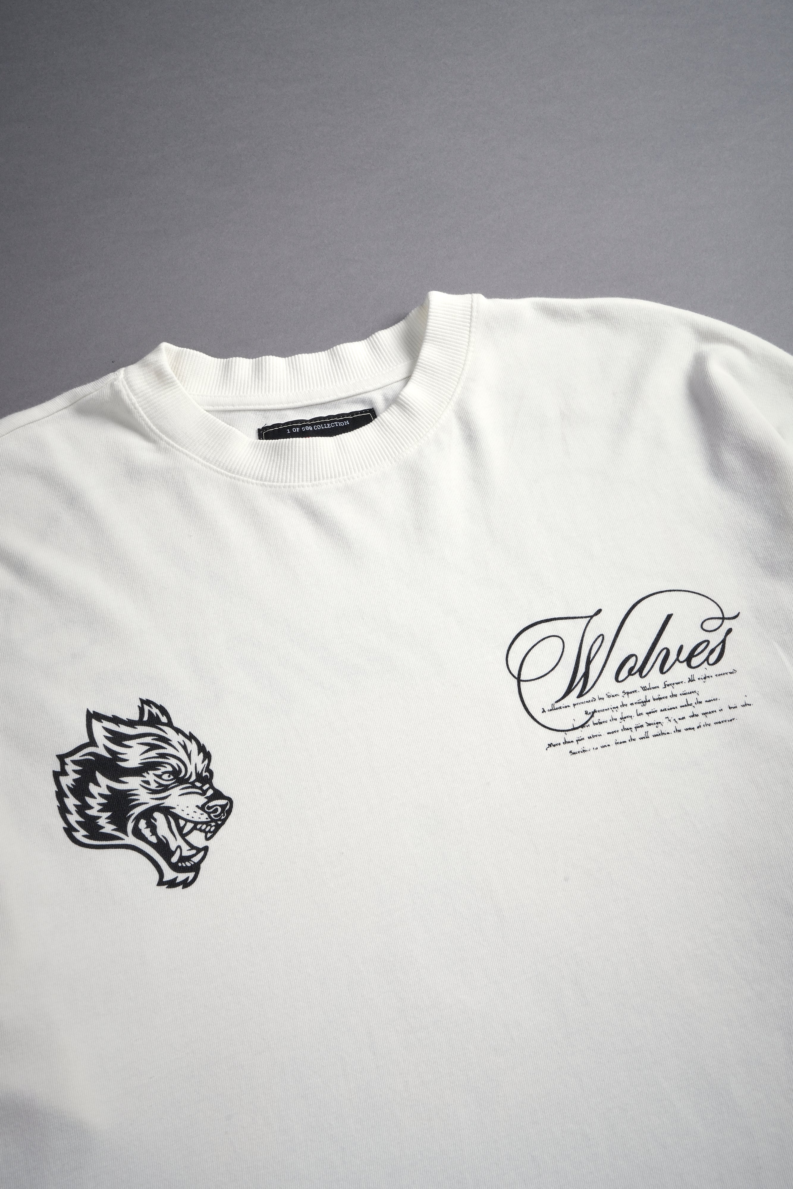 (1 OF 500) Unleash The Beast "Premium" Oversized Tee in Cream