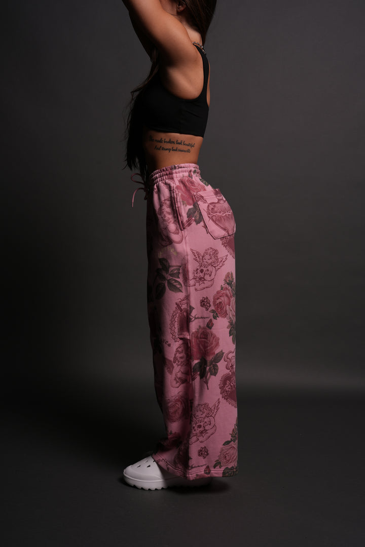 Chopper Wolf Mia Sweat Pants in De la Rosa
