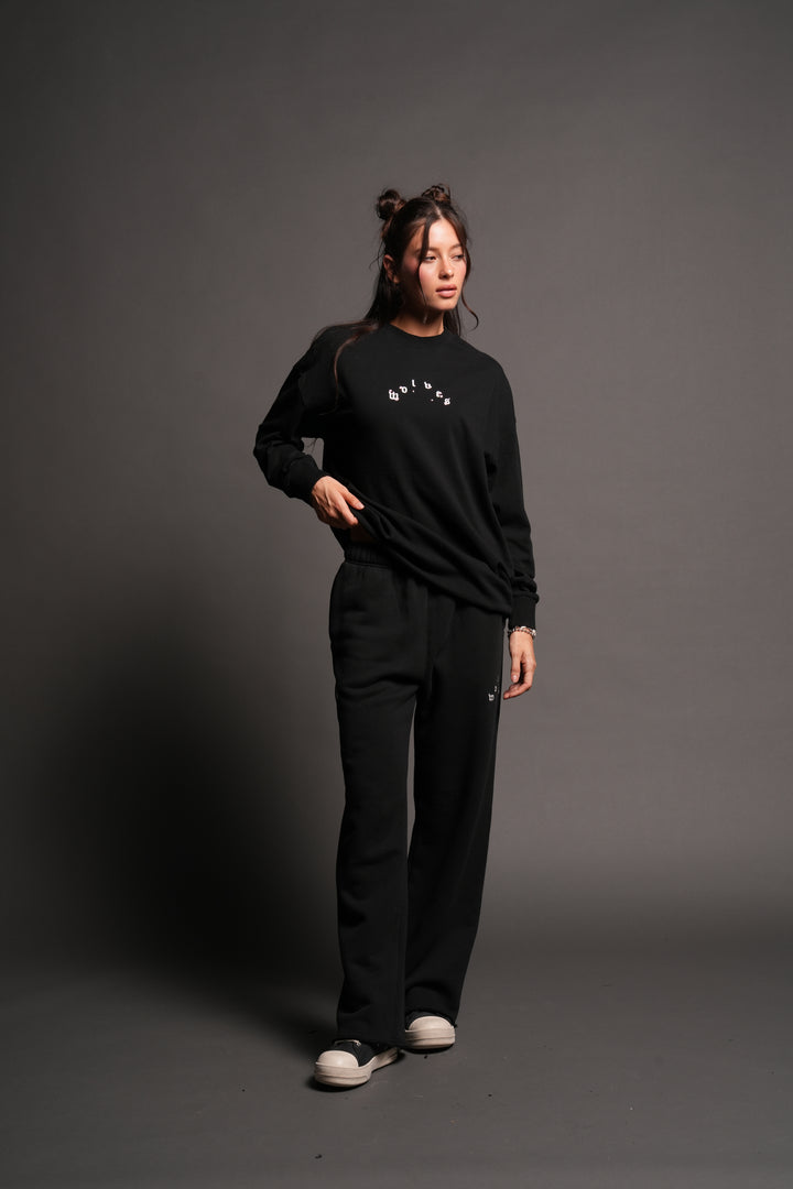 Sakura Pyramid Premium Ls Tee In Black