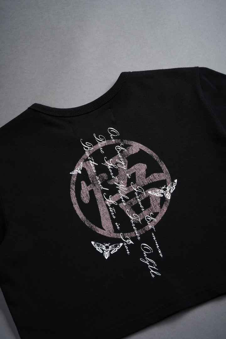 Go Wolves "Timeless" (Cropped) Tee in Black
