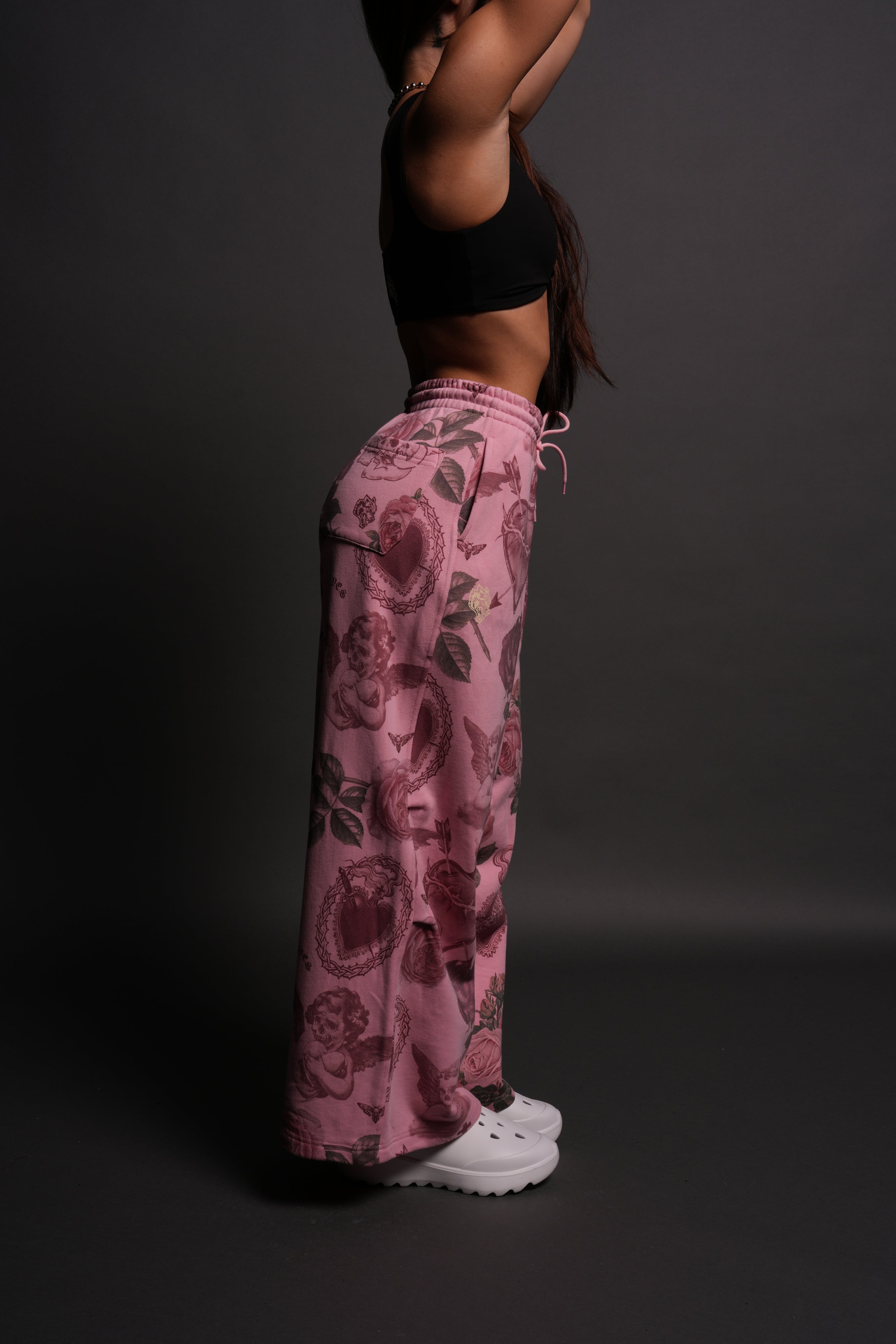 Chopper Wolf Mia Sweat Pants in De la Rosa