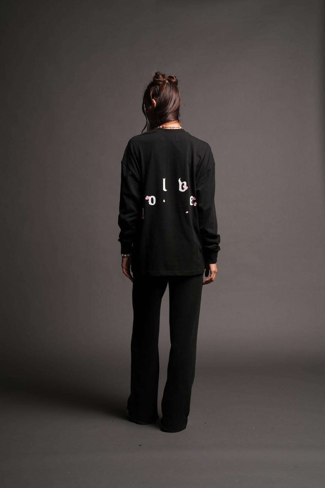 Sakura Pyramid Premium Ls Tee In Black