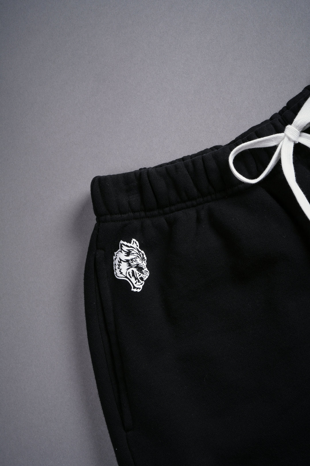 Symbiosis Post Lounge Sweat Shorts in Black