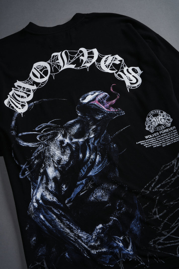 Venom Chopper Premium Oversized Tee in Black