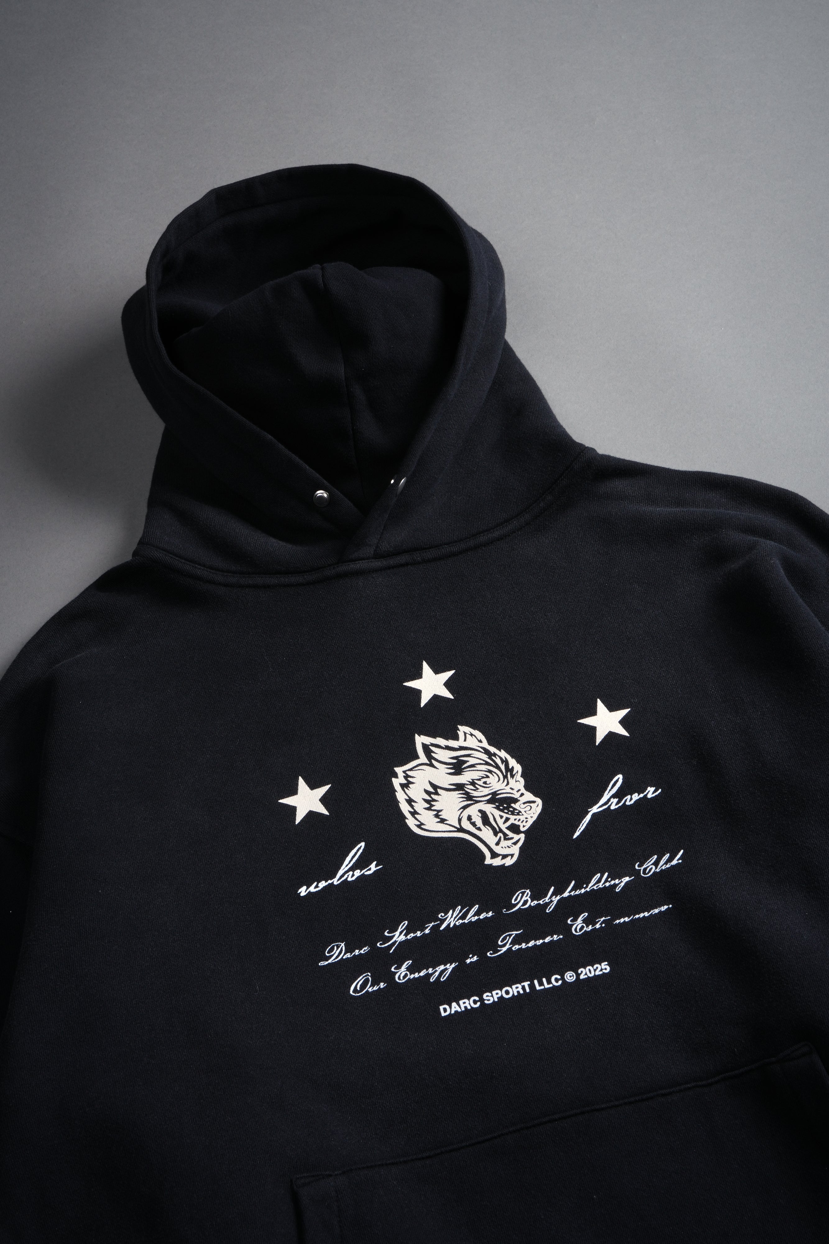 She's a Star Unisex "Pierce" Hoodie in Black Drift Wash