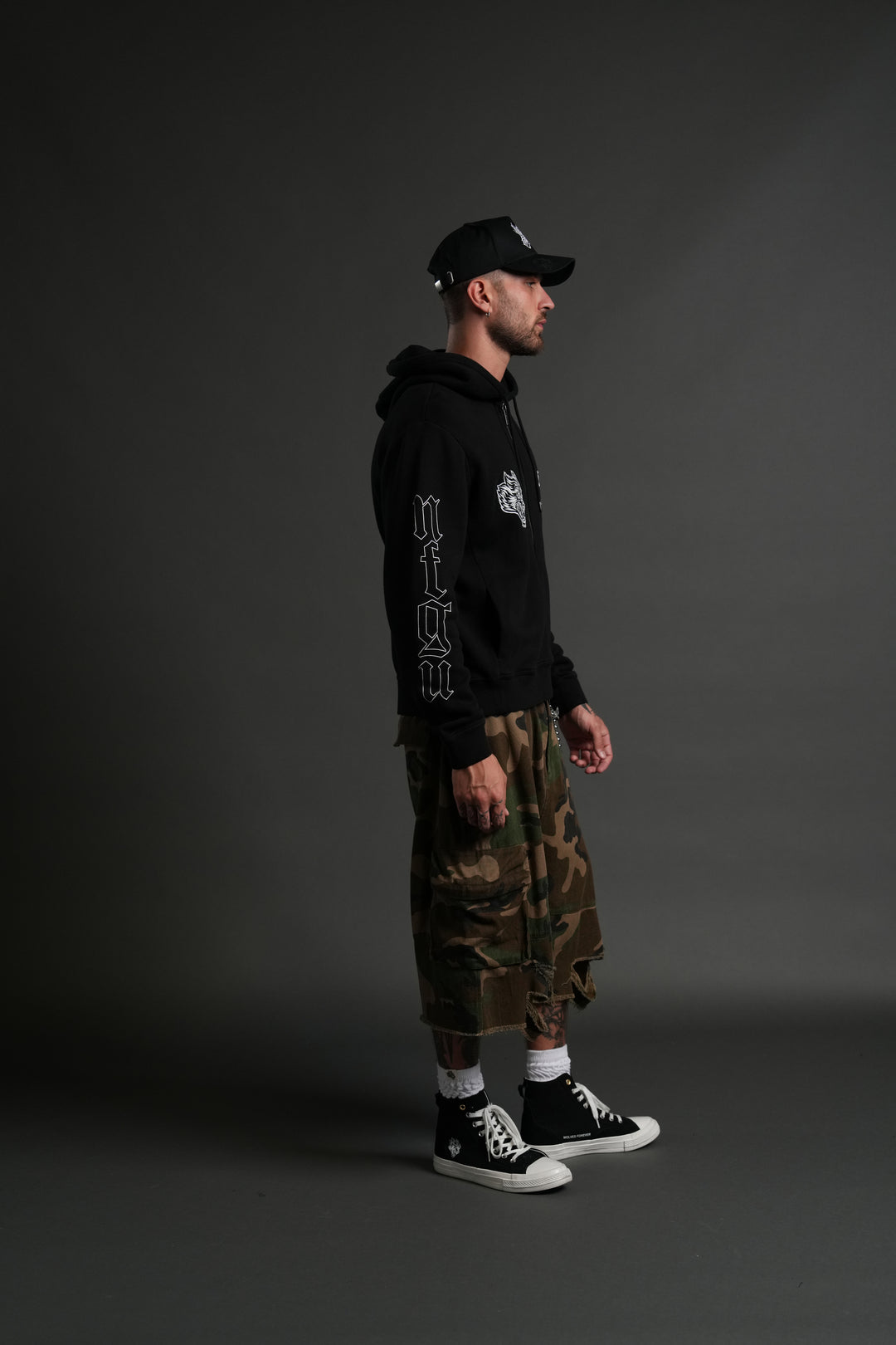 SSDDNFGU Donnie "Zip Up" Hoodie in Black