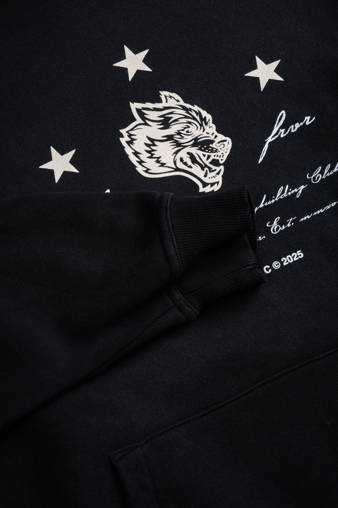 She's a Star Unisex "Pierce" Hoodie in Black Drift Wash