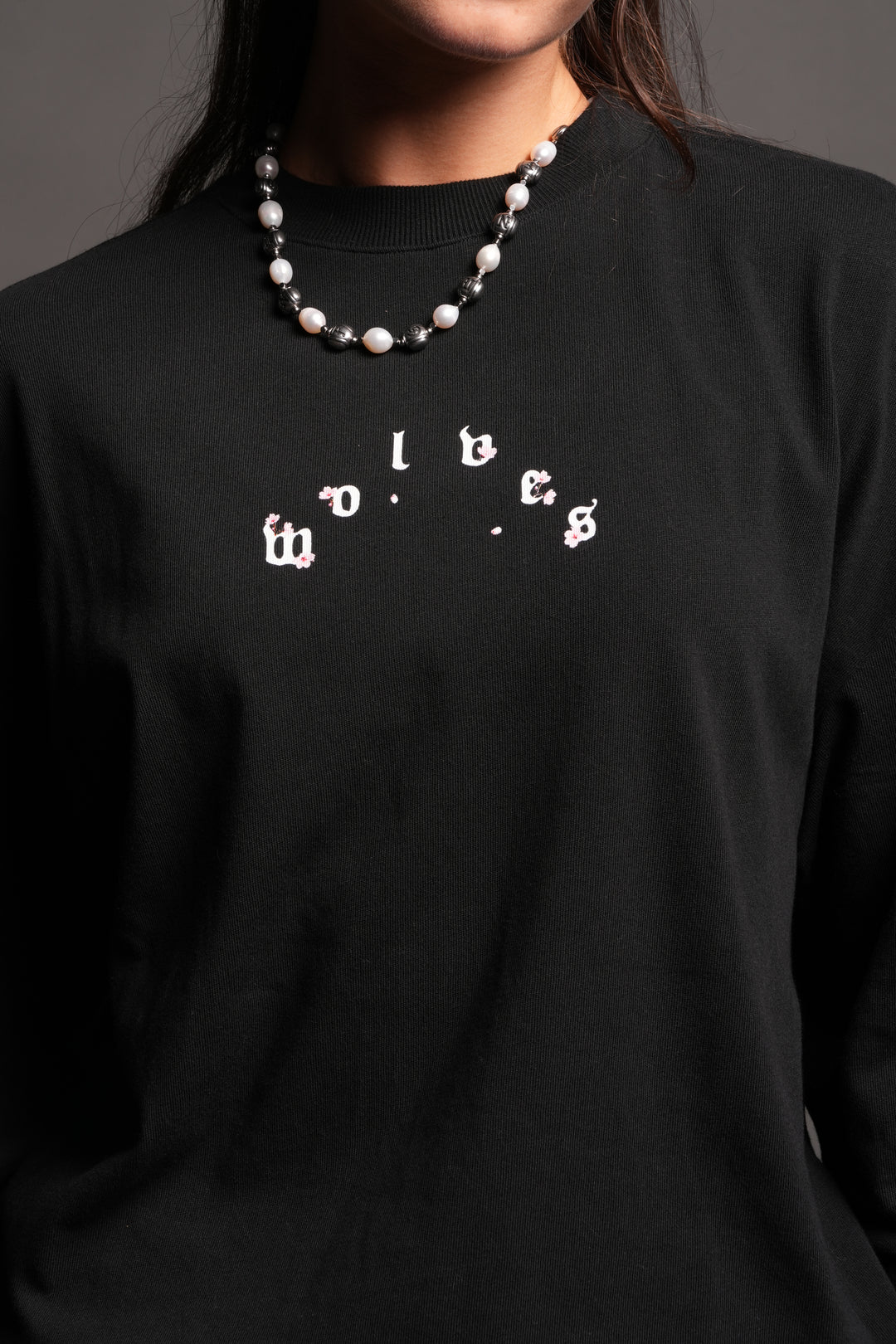 Sakura Pyramid Premium Ls Tee In Black