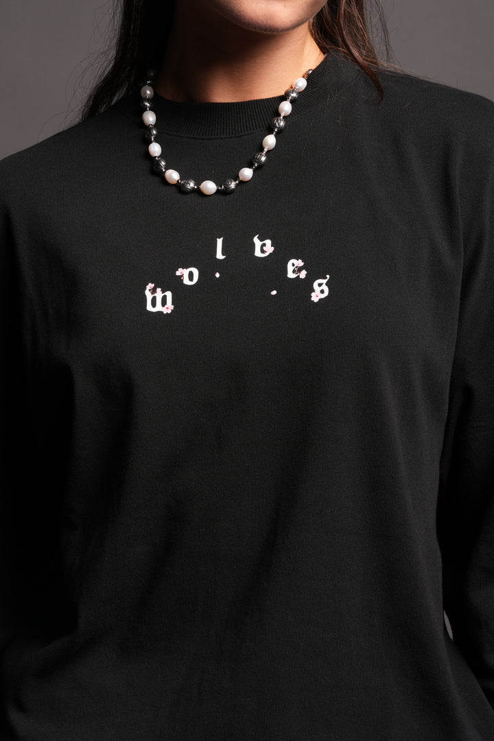 Sakura Pyramid Premium Ls Tee In Black