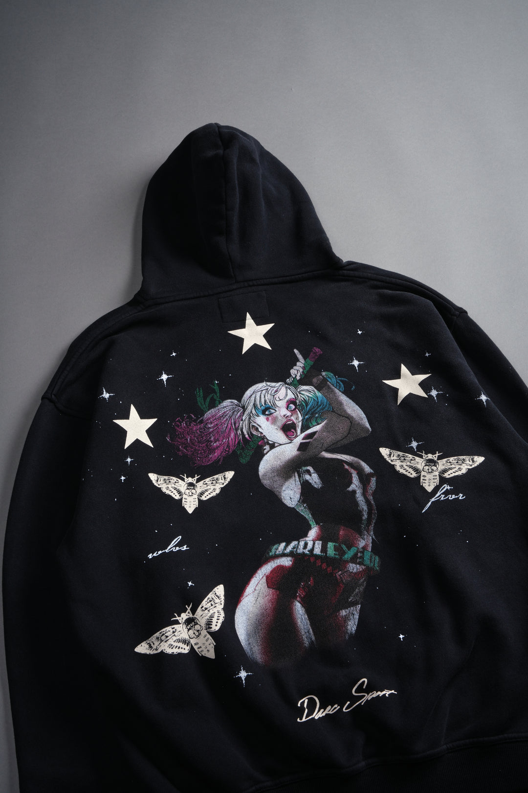 She's a Star Unisex "Pierce" Hoodie in Black Drift Wash