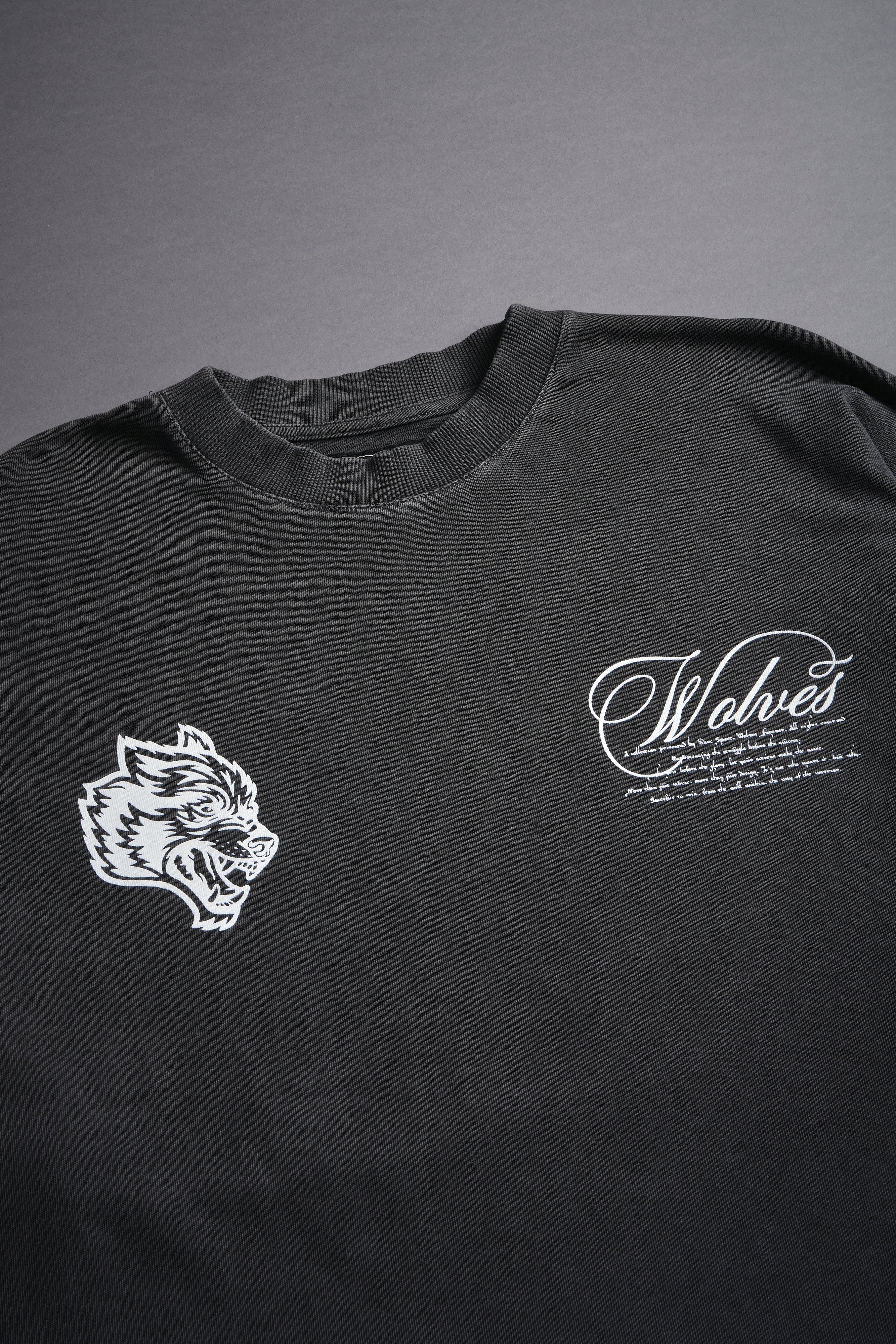 (1 OF 500) Unleash The Beast "Premium" Oversized Tee in Wolf Gray