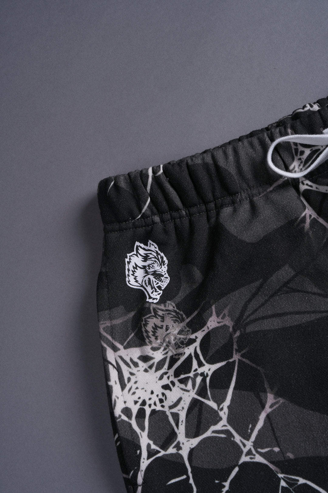 Symbiosis Post Lounge Sweat Shorts in Spider Camo