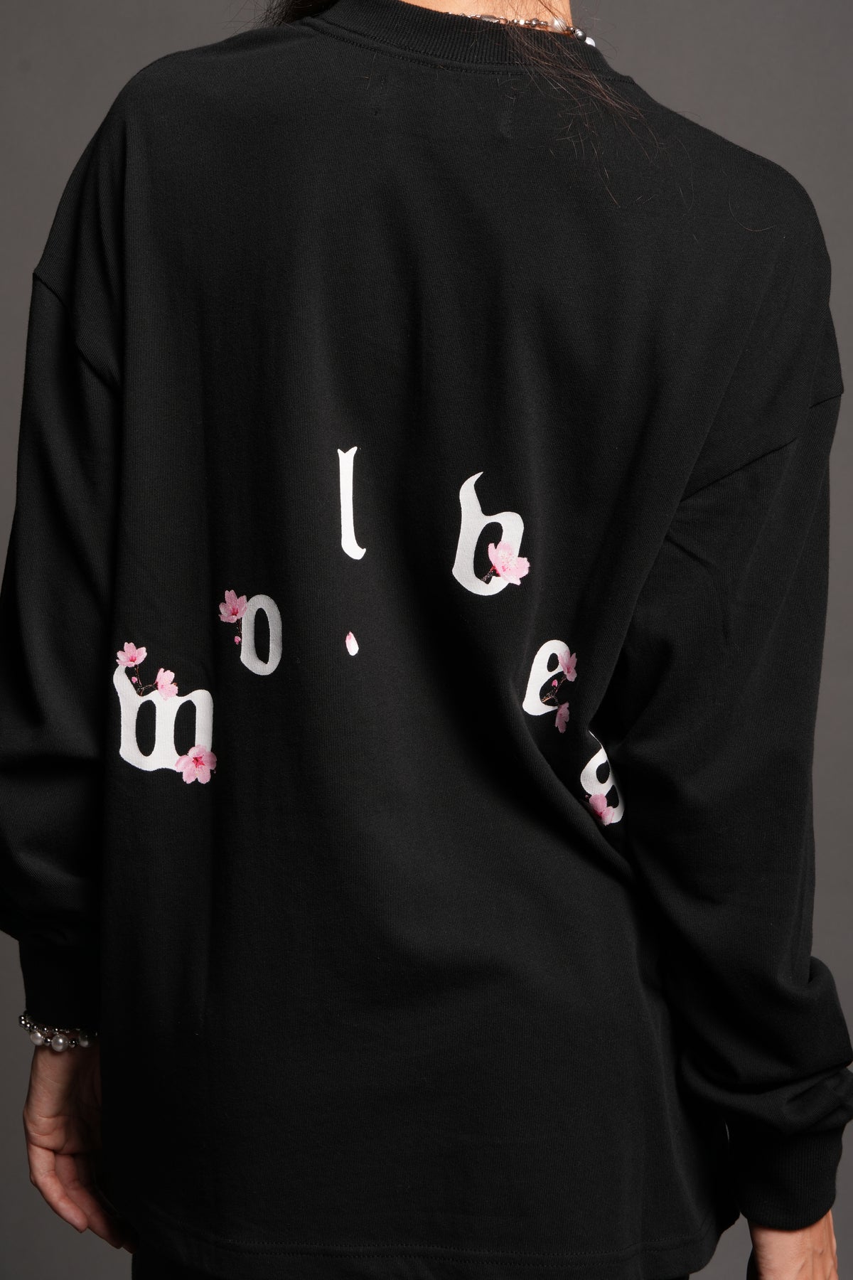 Sakura Pyramid Premium Ls Tee In Black