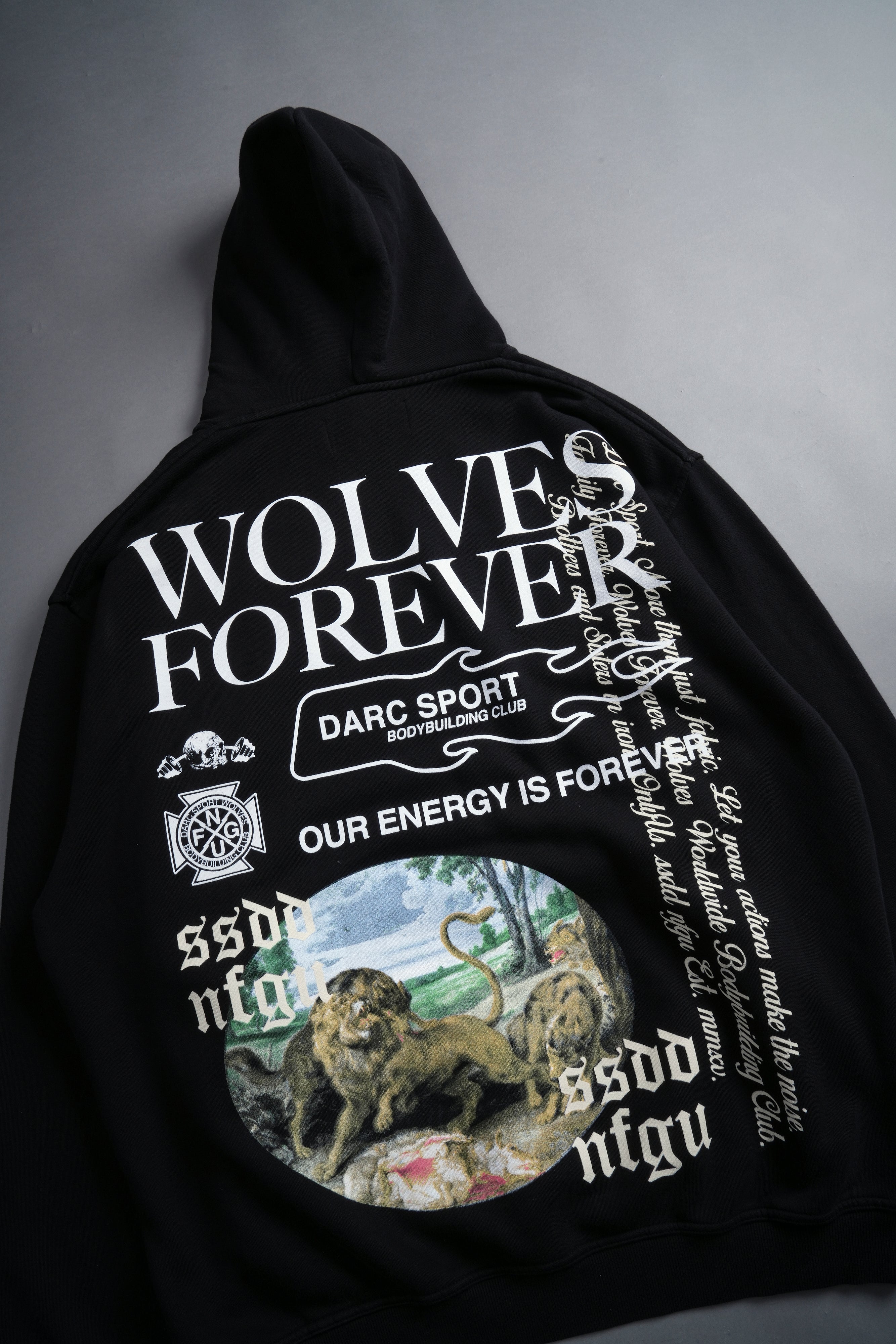 Three Wolves "Pierce" Hoodie in Black